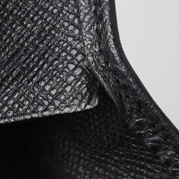 Louis Vuitton Black Taiga Leather Checkbook Wallet - Picture 6 of 8